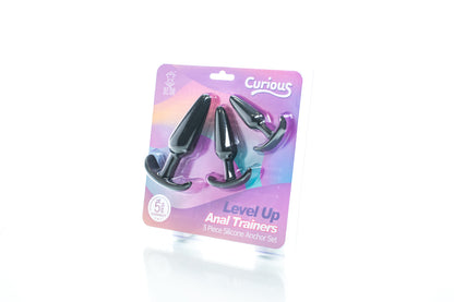 Level Up Anal Trainers 3 Piece Silicone Anchor Set